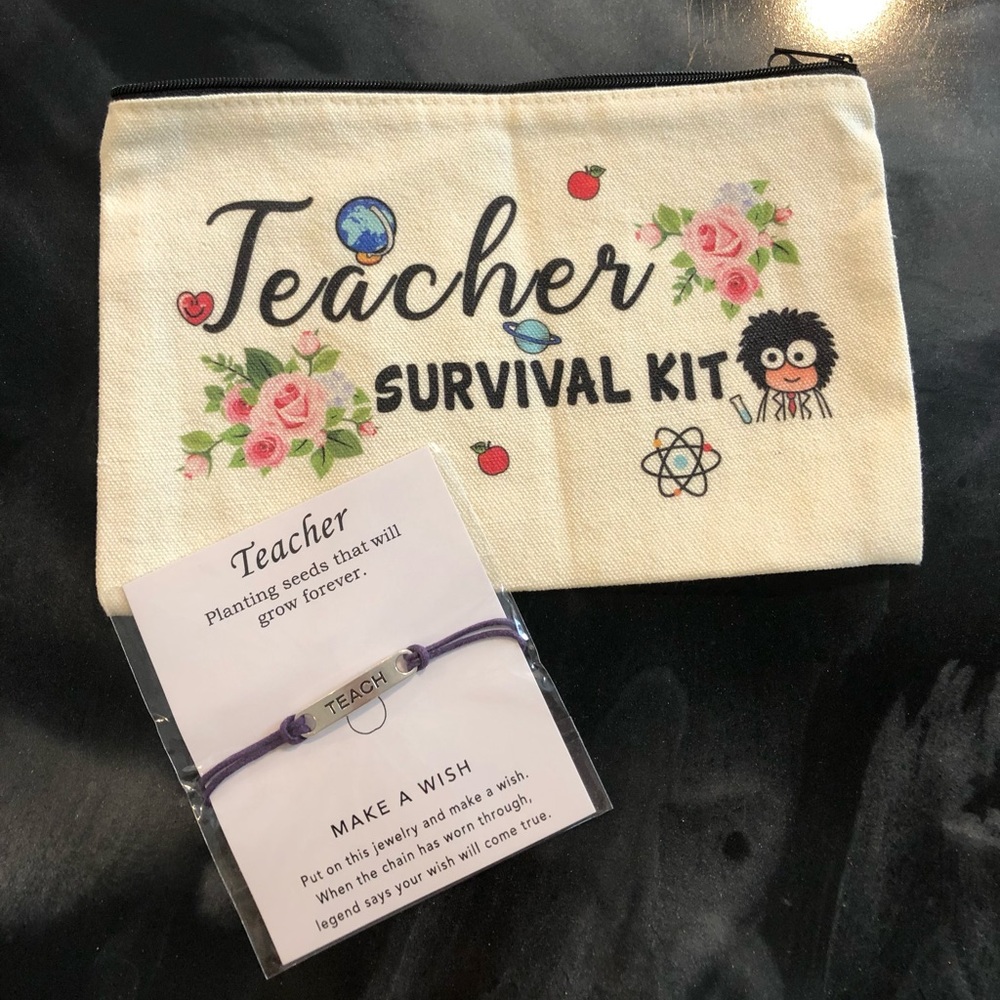 NWT Teacher bag and bracelet